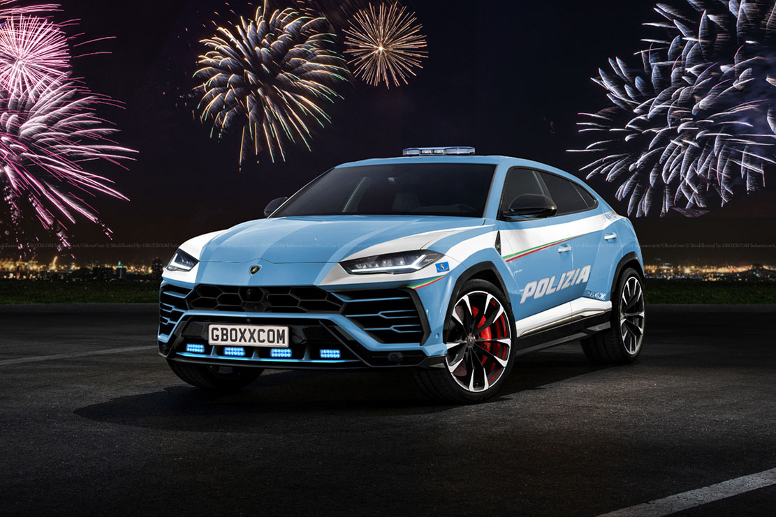 Image principale de l'actu: Le lamborghini urus imagine aux couleurs de la police italienne 