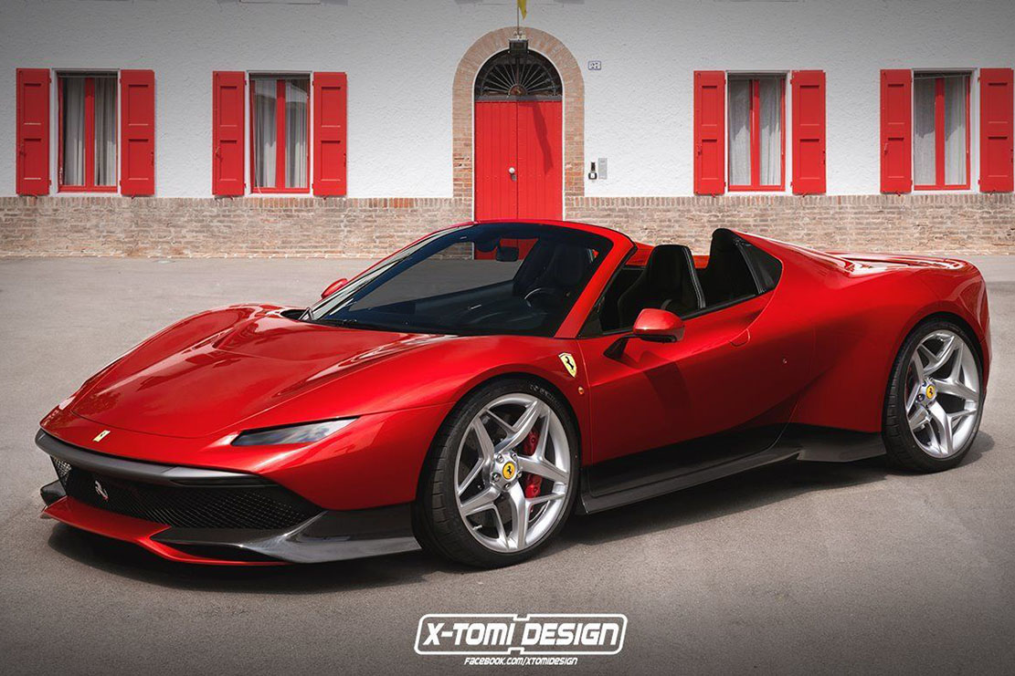 Image principale de l'actu: Ferrari sp38 la version spider imaginee 