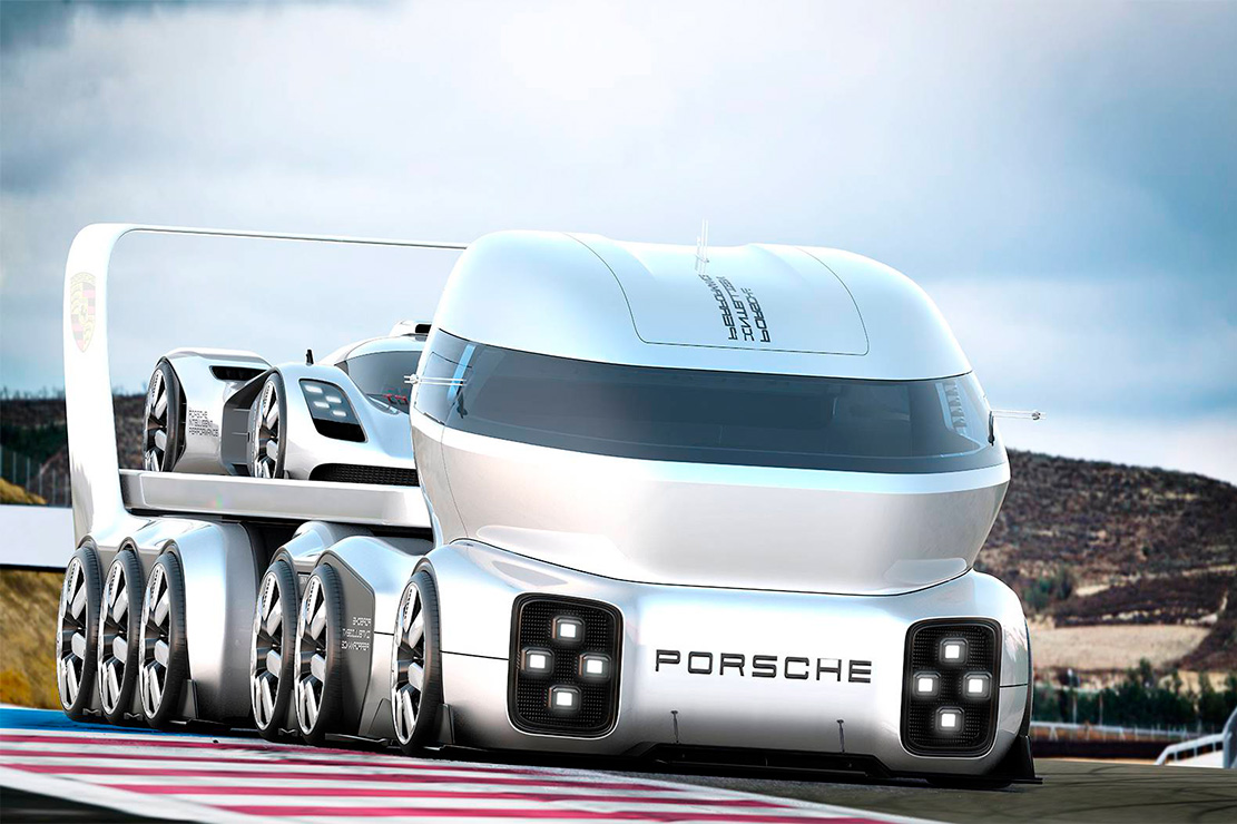 Image principale de l'actu: Porsche GT Vision Truck : une idée du MANS 2030