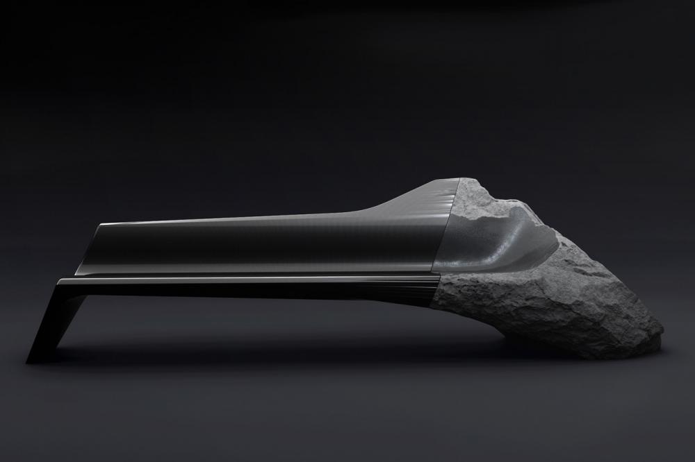 Image principale de l'actu: Sofa onyx peugeot melange la pierre volcanique et le carbone 