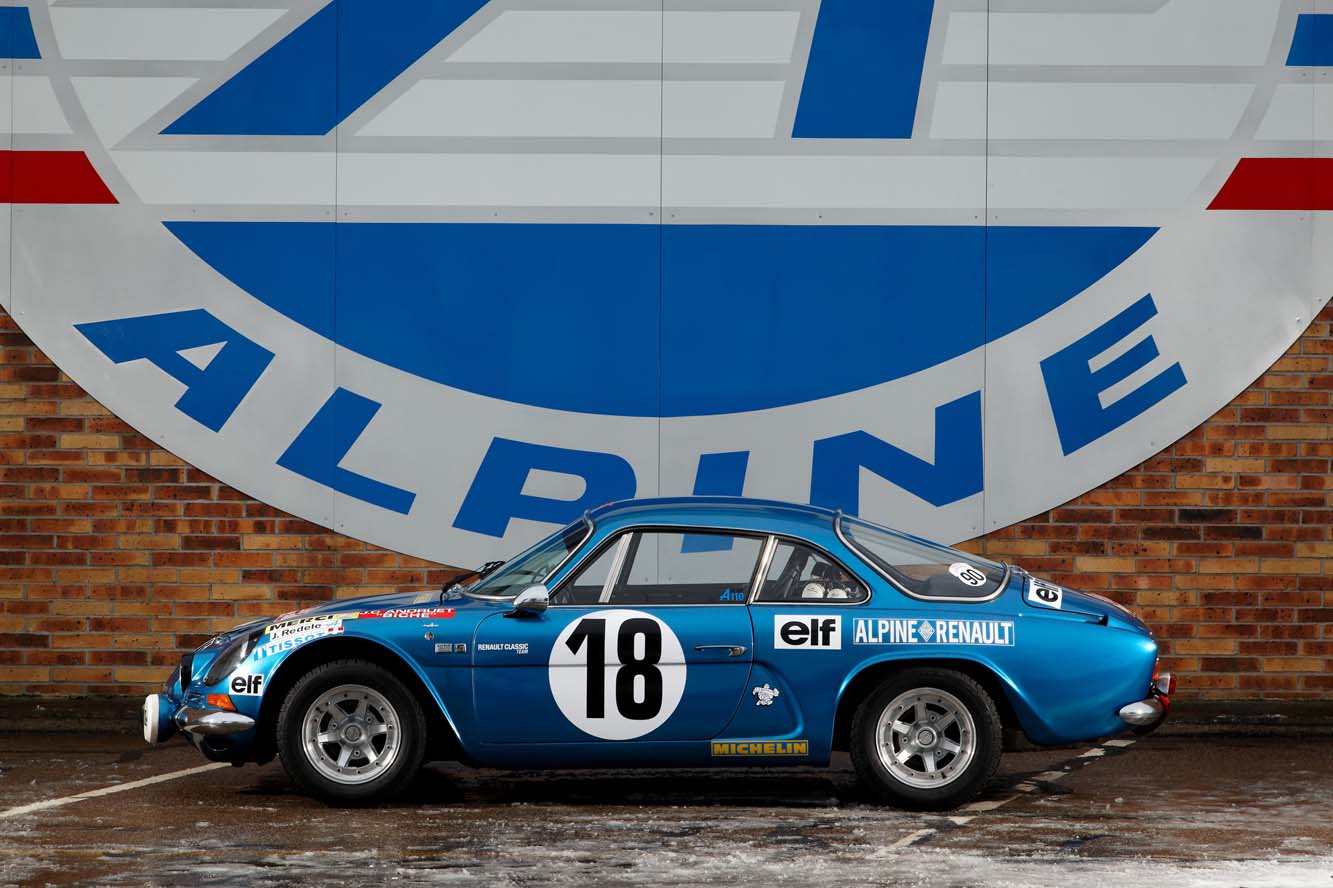 Cinq alpine renault a110 au monte carlo historique 