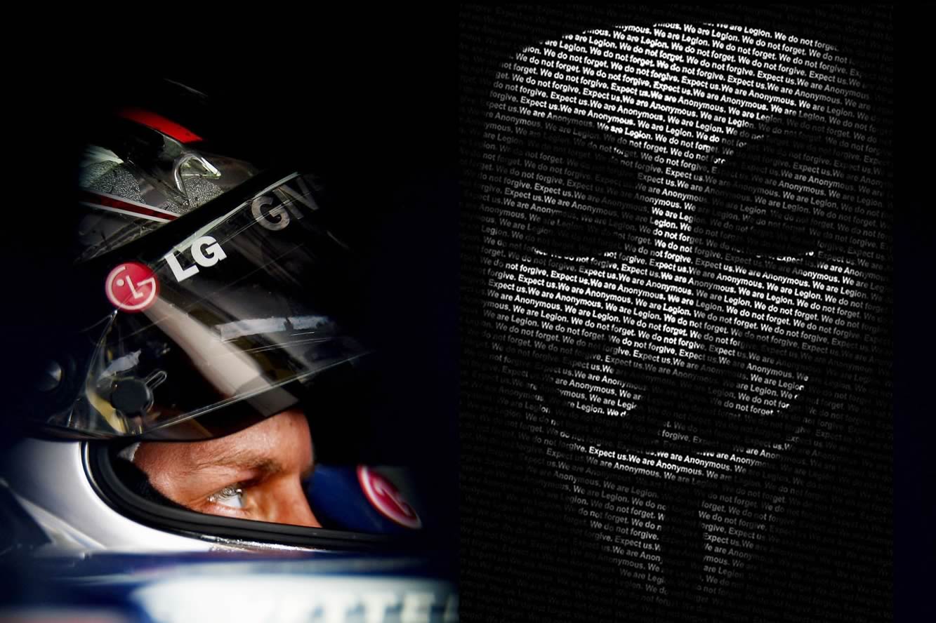 Image principale de l'actu: Le collectif anonymous menace la f1 