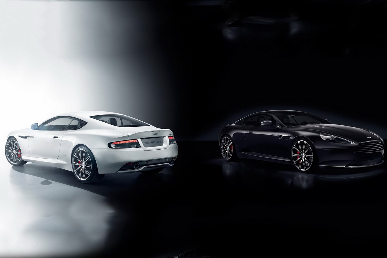 Aston martin v8 vantage n430 et db9 black amp white carbon a geneve 