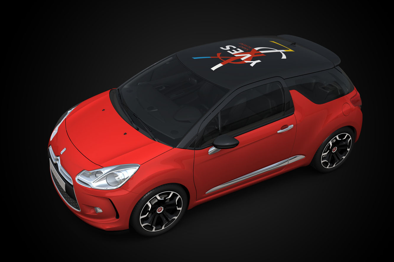 La citroen ds3 en robe yves saint laurent 