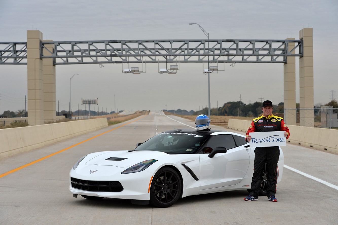 Hennessey fait depasser les 322 km h a la corvette c7 stingray 