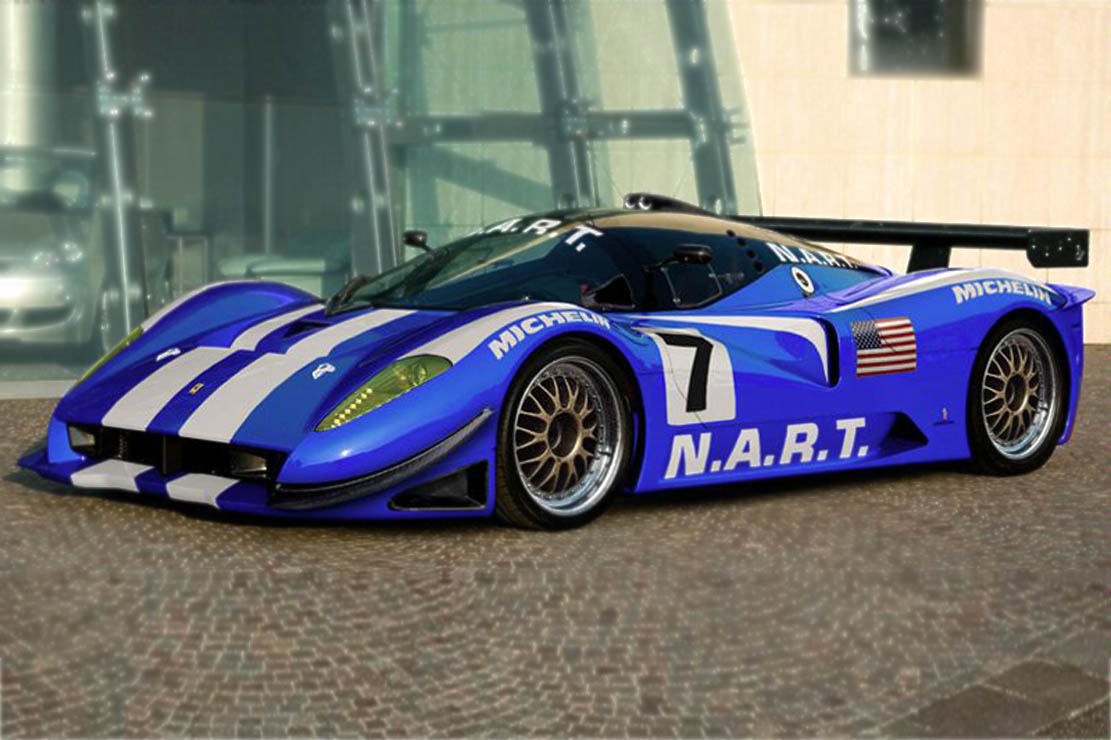 Une ferrari p4 5 competizione 