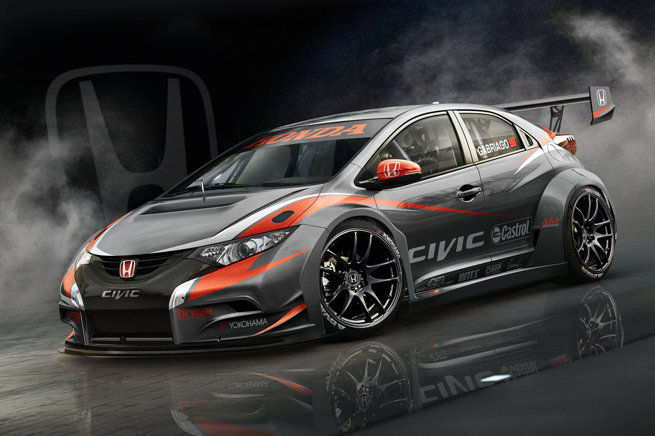 Image principale de l'actu: Wtcc 2014 honda civic principale rivale de citroen 