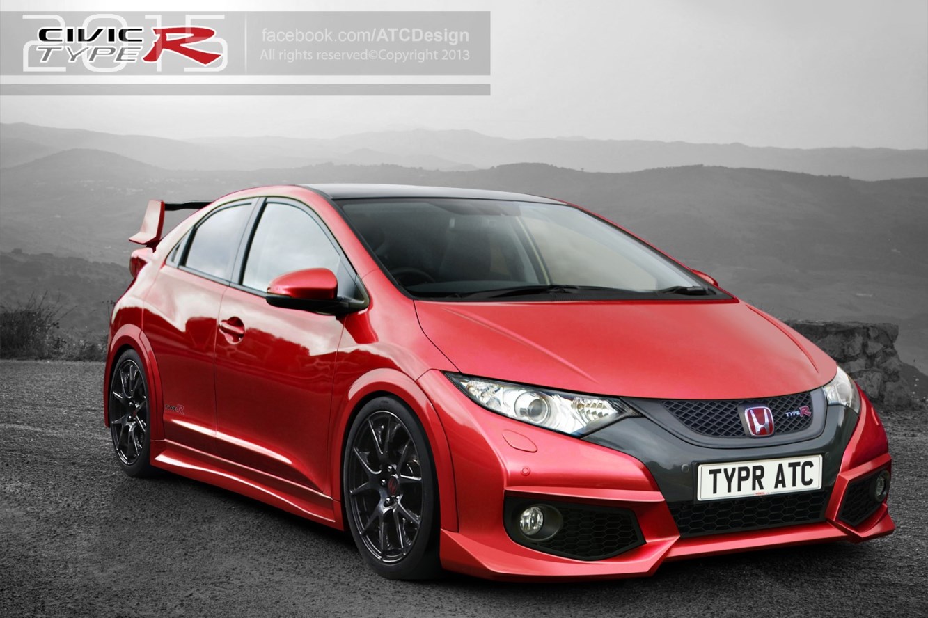 La honda civic type r 2015 en illustrations 