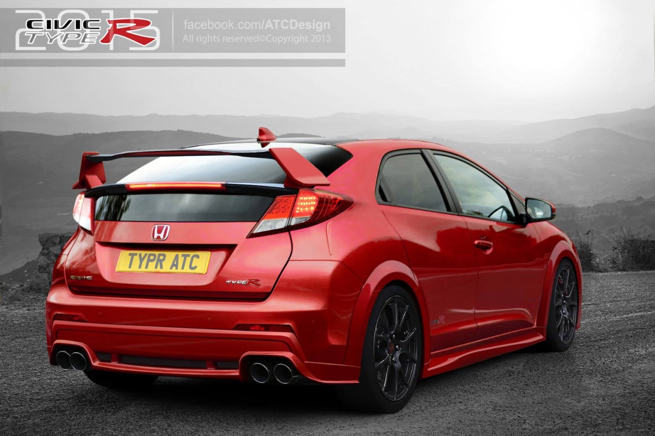 La honda civic type r 2015 en illustrations 