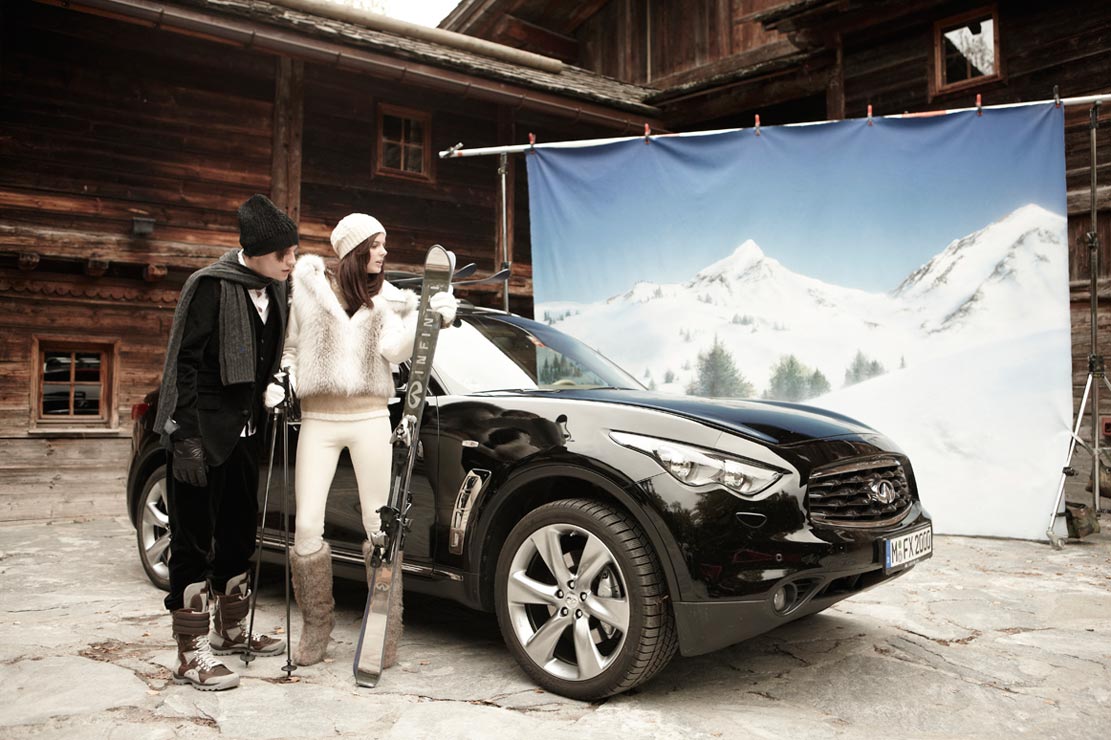 Infiniti et volant collaborent pour des skis 