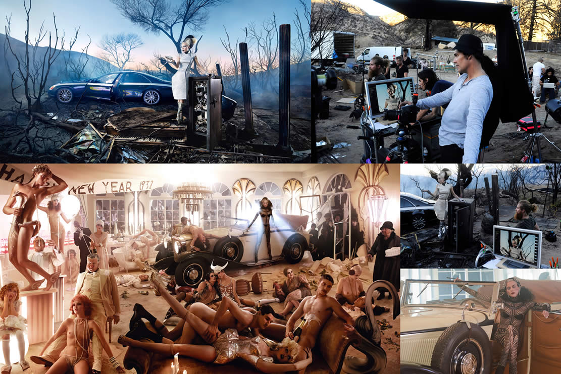 Maybach zeppelin pose pour david lachapelle 