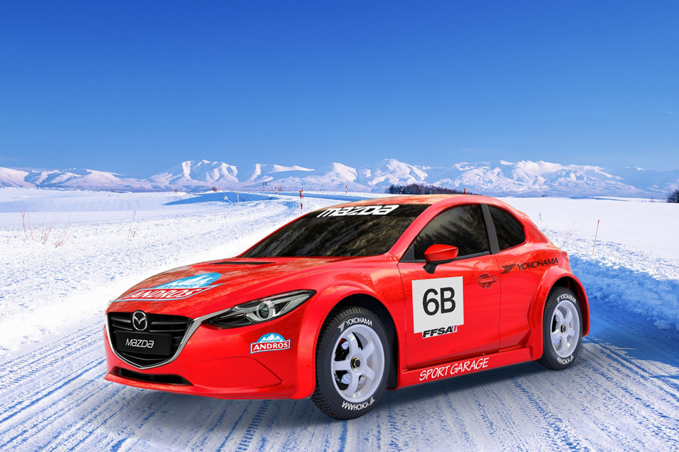 Image principale de l'actu: La nouvelle mazda3 sur la glace du trophee andros 