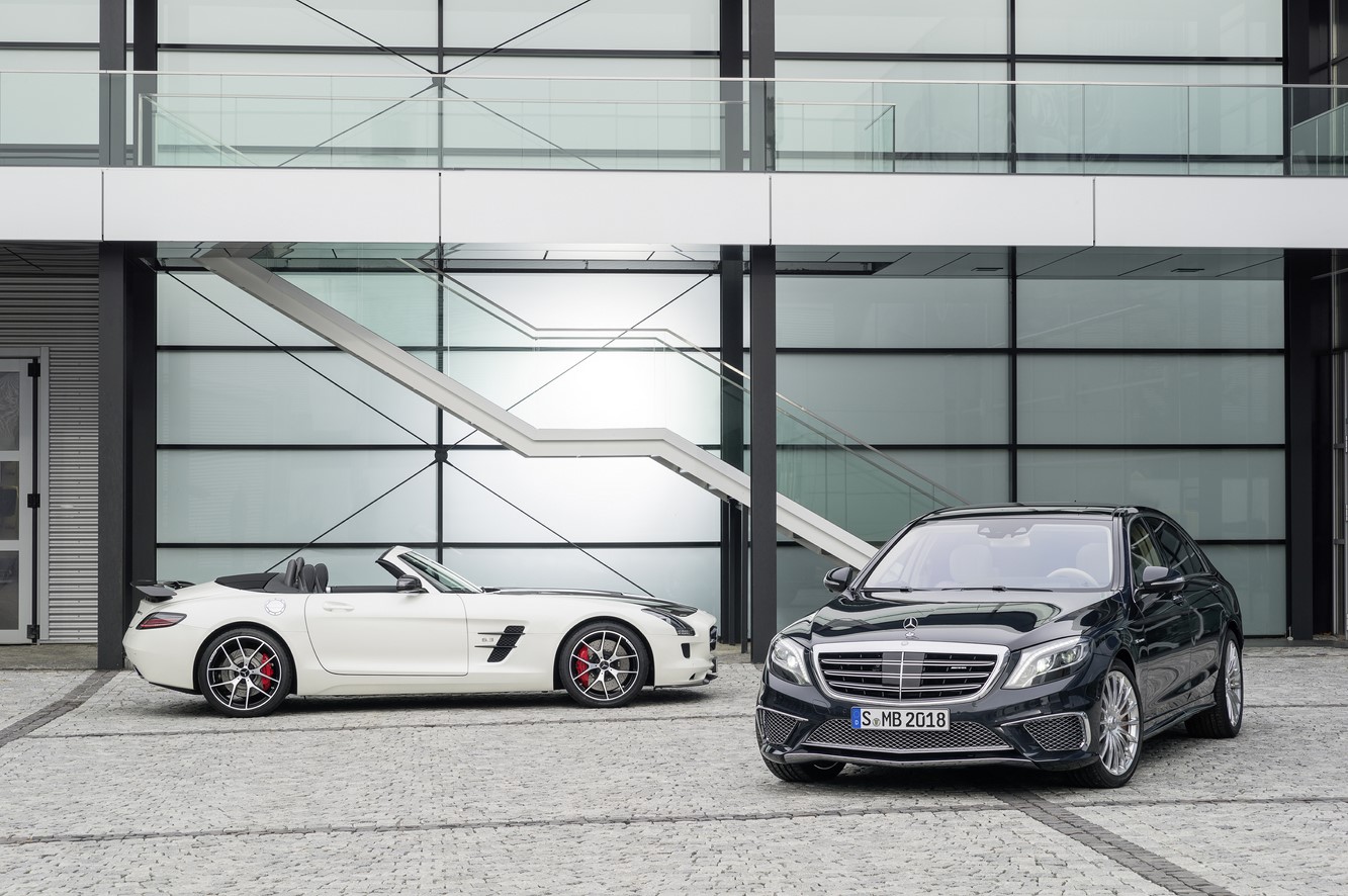 Les mercedes s 65 amg et sls amg gt final edition prennent la pose 