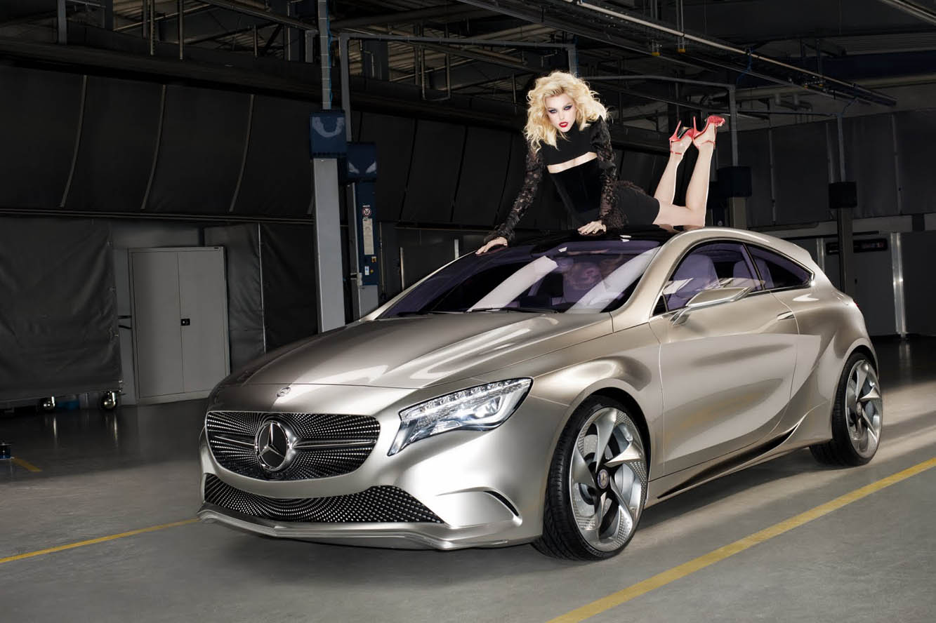 Promotion de la future mercedes classe a 