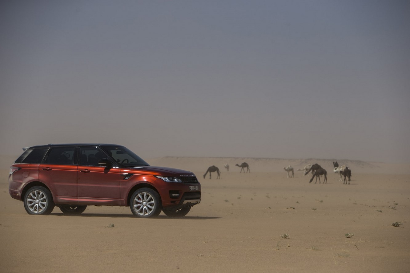 Le range rover sport elu roi du desert 