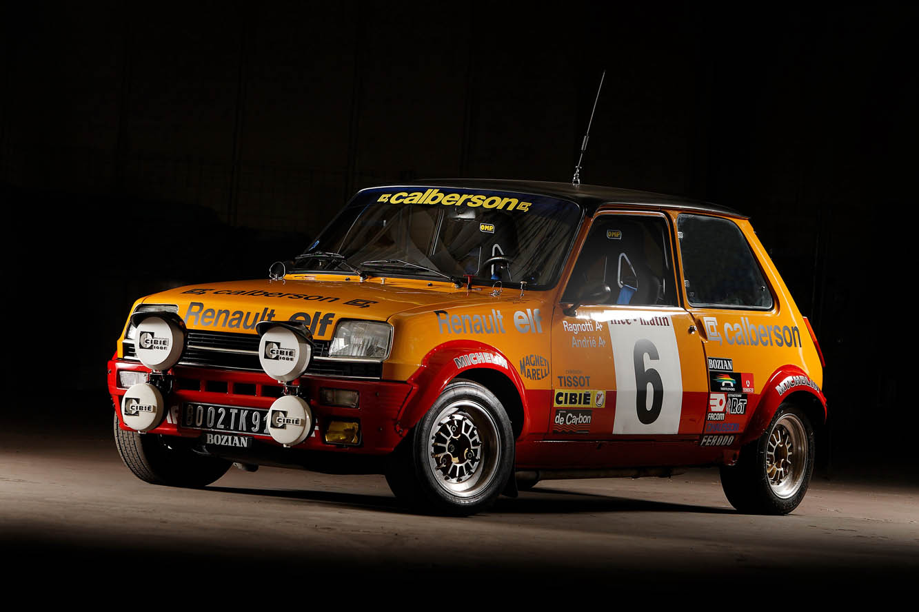 3 renault 5 alpine au depart du monte carlo historique 