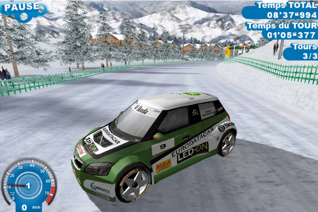 Skoda ice racing le jeu video 