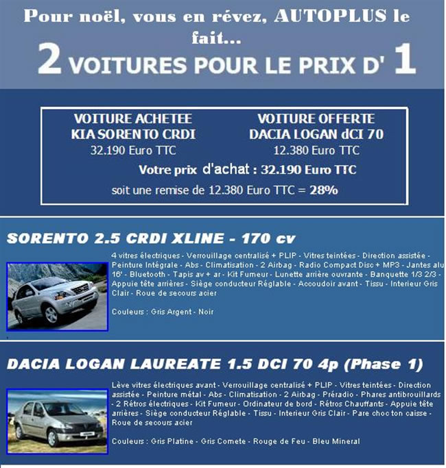 France une voiture achetee une offerte 