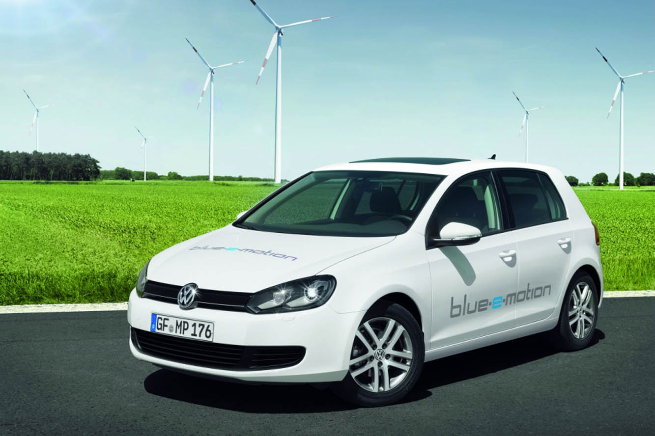 Une golf electrique pour zero emission de cosup2 