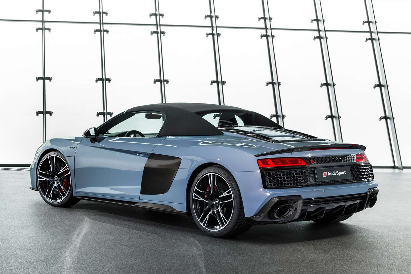 Fiche technique Audi R8 Spyder V10 Performance 2020 - Audi R8 V10 Spyder Acceleration